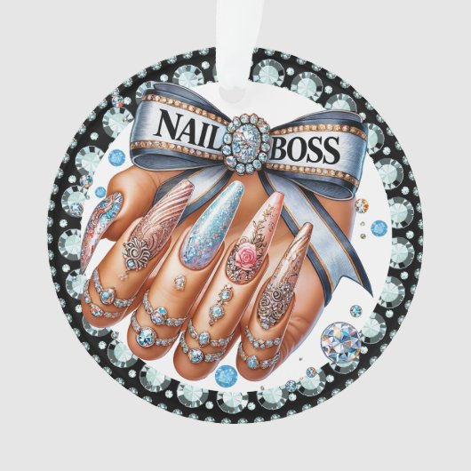 NAIL BOSS - 裏面編集可能！ オーナメント (正面)