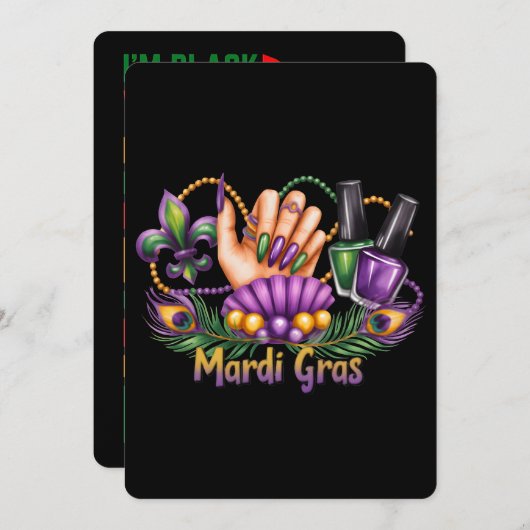 Nail Hustler Mardi Gras Black History Legacy シーズンカード (正面/裏面)