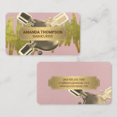 Nail Polish | Manicure | Gold Foil 予約カード (正面/裏面)