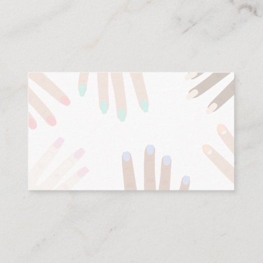 Nail Polish | Manicured Hands Drawing 名刺 (裏面)