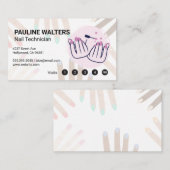 Nail Polish | Manicured Hands Drawing 名刺 (正面/裏面)