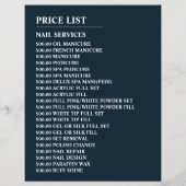 Nail Polish, Nail Technician, Nail Salon Advert チラシ (裏面)