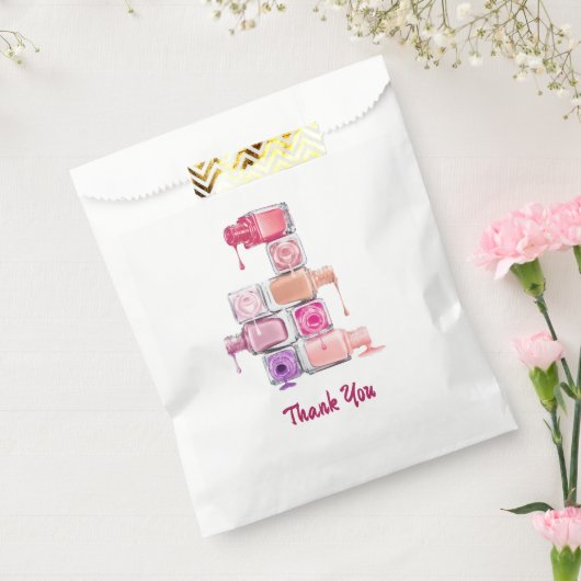 Nail Polish Stack Custom Favor Bag フェイバーバッグ (封をした状態)