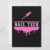 Nail Polish Tech Technician Manicurist Pedicurist  招待状 (正面)