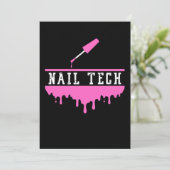 Nail Polish Tech Technician Manicurist Pedicurist  招待状 (スタンド正面)
