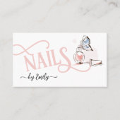 Nail Salon Butterfly Polish Manicurist  名刺 (正面)