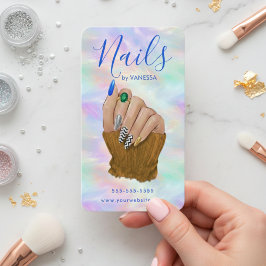 Nail Salon Chic Manicurist Artist Stylish Opal 名刺