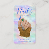Nail Salon Chic Manicurist Artist Stylish Opal 名刺 (正面)
