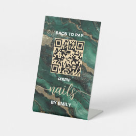 Nail Salon Venmo QR Code Payment | Scan to Pay  台座サイン