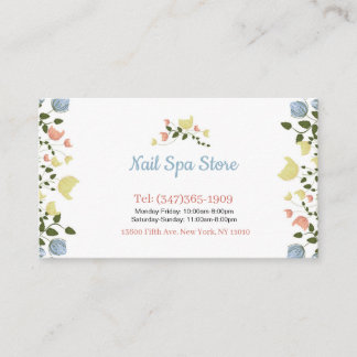 Nail Spa Business Cards 名刺