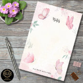 Nail Studio Custom Pink Butterflies ポストイット