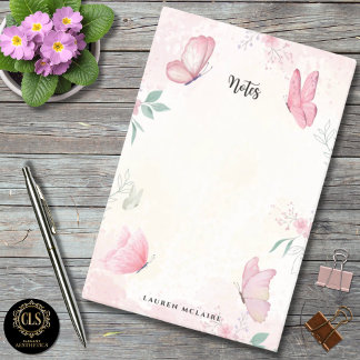 Nail Studio Custom Pink Butterflies ポストイット