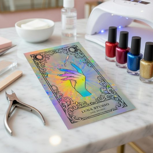 Nail Tech | Holographic Celestial Nail Studio 名刺