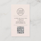 Nail Tech Photo Logo QR Code  名刺 (裏面)