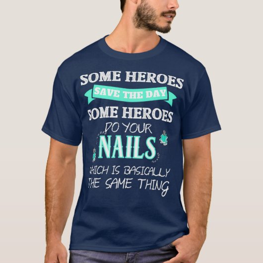 Nail Tech Shirt for Women Funny Nail Technician Tシャツ (正面)