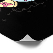 Nail Tech Valentine's Day Heart Manicurist Cosmeto ポスター (角)