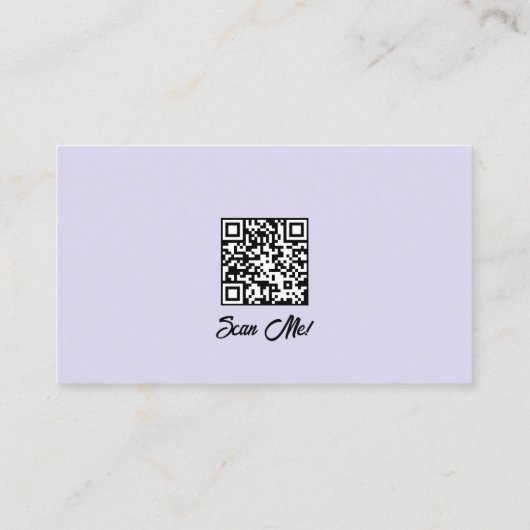 Nail Technician Custom QR 名刺 (裏面)