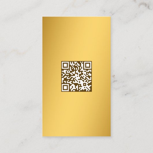 Nail Technician Custom QR Golden Business Card 名刺 (裏面)