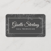 Nail Technician Floral 名刺 (正面)