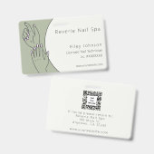 Nail Technician ID Badge Licensed Nail Tech  バッジ (正面＆裏面)