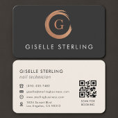 Nail Technician QR Code  名刺