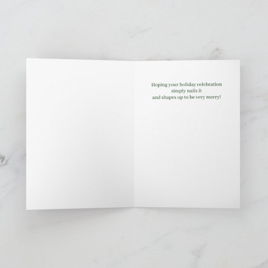 Nail Technician Trimmed with Joy and Cheer シーズンカード (内部)