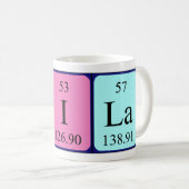 Naila定期テーブル名mug コーヒーマグカップ (正面右)