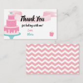 Naild Itベーキングケー飾キのパーティーありがとう エンクロージャーカード (正面/裏面)