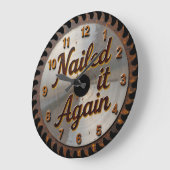 Nailed It Again のこぎり刃 ラージ壁時計 (傾斜)