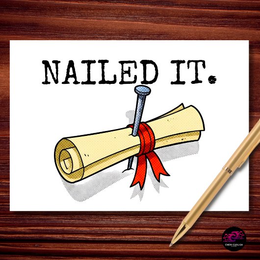 Nailed It Graduation Congrats カード