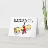Nailed It Graduation Congrats カード (正面)
