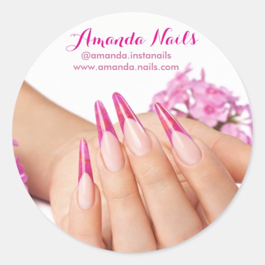 Nails Artist Aufkleber ラウンドシール (正面)