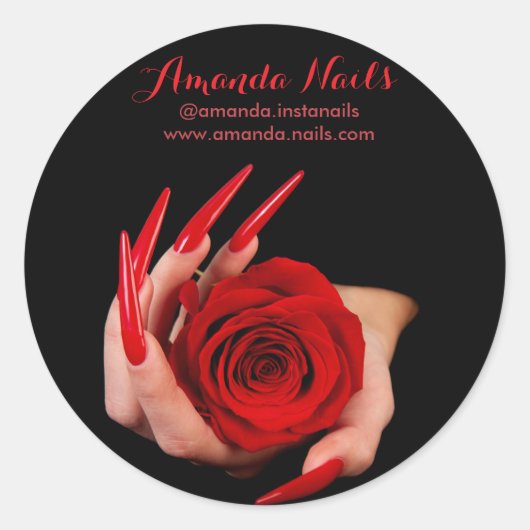 Nails Artist Aufkleber ラウンドシール (正面)
