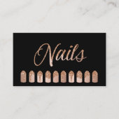 Nails Artist Dripping Rosegold Glitter 名刺 (正面)