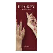 Nails Cosmetic Salon Service Price List Rack ラックカード (裏面)