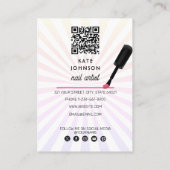 Nails Manicure Pedicure Beauty Nail Artist Modern 名刺 (裏面)