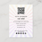 Nails Manicure Pedicure Beauty Nail Artist Unique 名刺 (裏面)