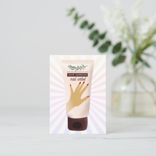 Nails Manicure Pedicure Beauty Nail Artist Unique 名刺 (スタンド正面)