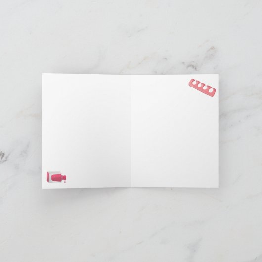 Nails Manicure Pedicure Beauty Salon  カード (内部)