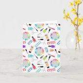 Nails Manicure Pedicure Beauty Salon  カード (黄色い花)