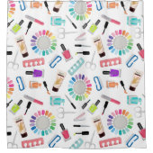 Nails Manicure Pedicure Beauty Salon  シャワーカーテン (正面)