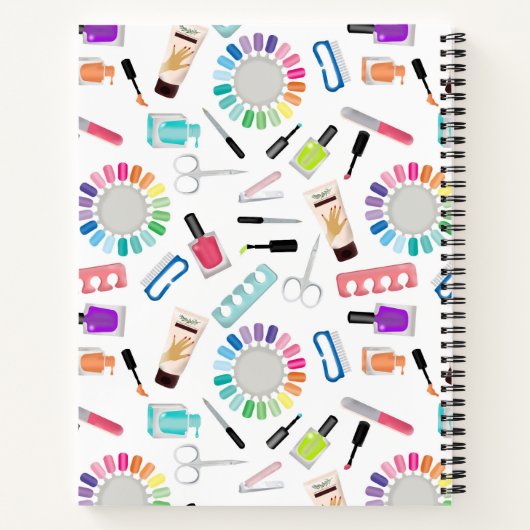 Nails Manicure Pedicure Beauty Salon  ノートブック (裏面)