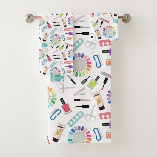 Nails Manicure Pedicure Beauty Salon バスタオルセット (インサイチュ)