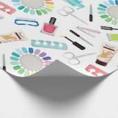 Nails Manicure Pedicure Beauty Salon  ラッピングペーパー (角)