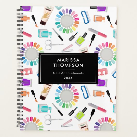 Nails Manicure Pedicure Beauty Salon Appointments プランナー手帳 (正面)