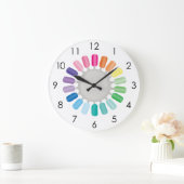 Nails Manicure Pedicure Beauty Salon Spa ラージ壁時計 (ホーム)