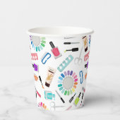 Nails Manicure Pedicure Mani Pedi Girls Birthday 紙コップ (裏面)