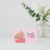 Nails Salon Business Card 名刺 (スタンド正面)