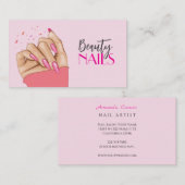 Nails Salon Business Card 名刺 (正面/裏面)
