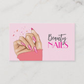 Nails Salon Business Card 名刺 (正面)